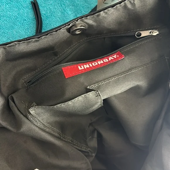 UNION BAY skull SHOULDER WOMEN black handbag - Picture 4 of 4